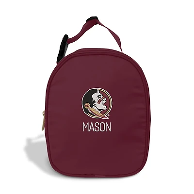 Youth Chad & Jake Garnet Florida State Seminoles Personalized Insulated Lunch Bag