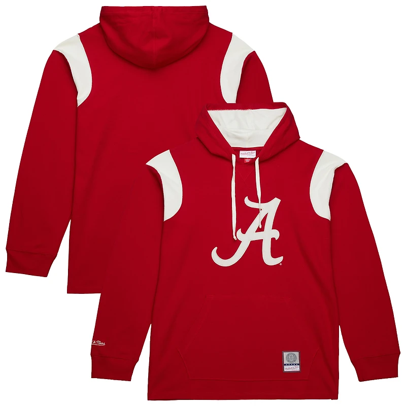 Men's Mitchell & Ness Crimson Alabama Tide Thermal Lightweight Hoodie