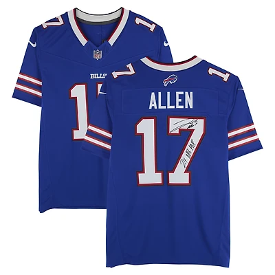 Josh Allen Buffalo Bills Autographed Royal Nike Vapor F.U.S.E. Limited Jersey with "24 NFL MVP" Inscription