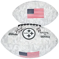 Jack Ham Pittsburgh Steelers Autographed Wilson 2024 Salute To Service Football with "HOF 88" Inscription