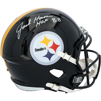 Jack Ham Pittsburgh Steelers Autographed Riddell Speed Replica Helmet with "HOF 88" Inscription