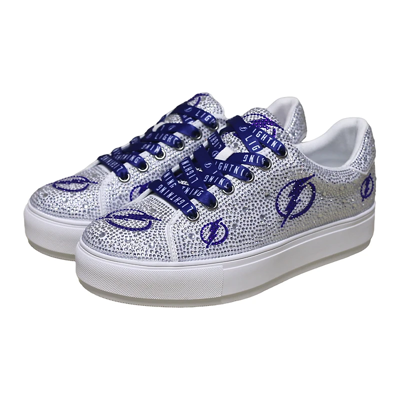 Women's Cuce Tampa Bay Lightning Crystal Team Logo Sneakers