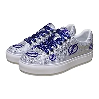 Women's Cuce Tampa Bay Lightning Crystal Team Logo Sneakers