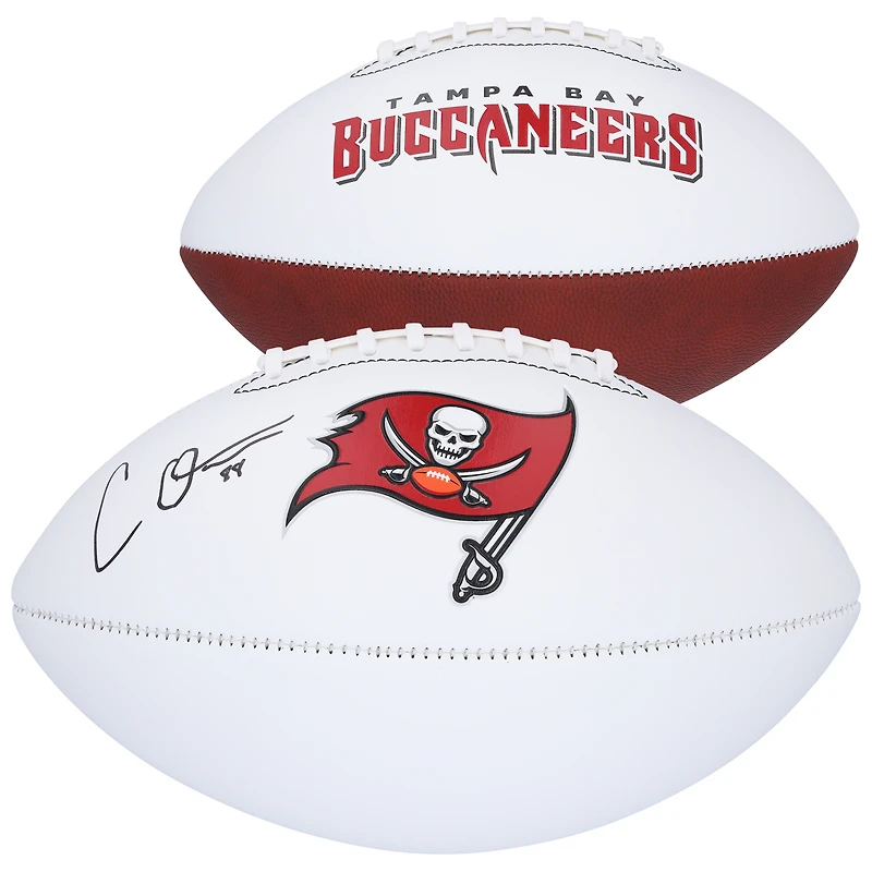 Cade Otton Tampa Bay Buccaneers Autographed Franklin White Panel Football