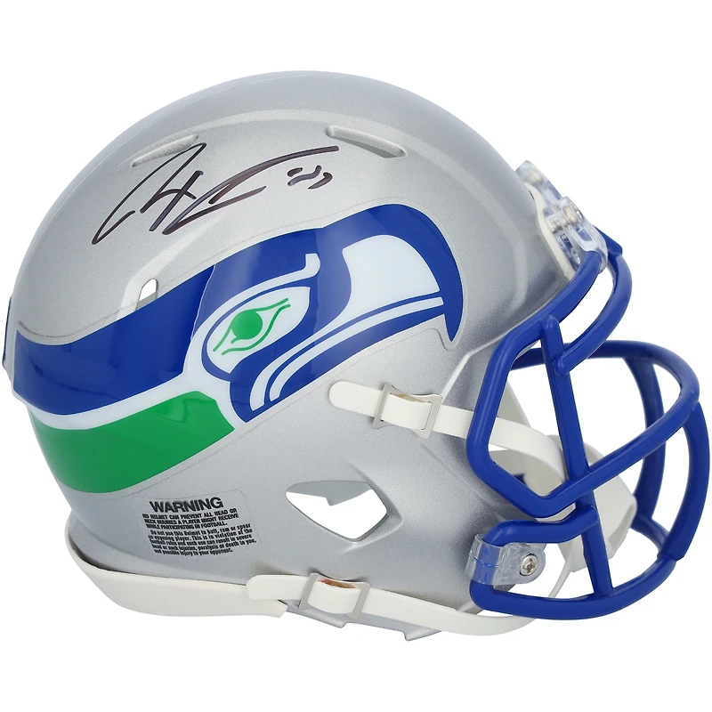 Jaxon Smith-Njigba Seattle Seahawks Autographed Riddell 1983-2001 Throwback Speed Mini Helmet