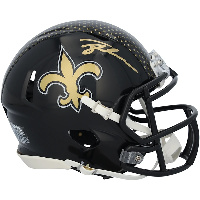 Tyler Shough New Orleans Saints Autographed Riddell 2022 Alternate Speed Mini Helmet