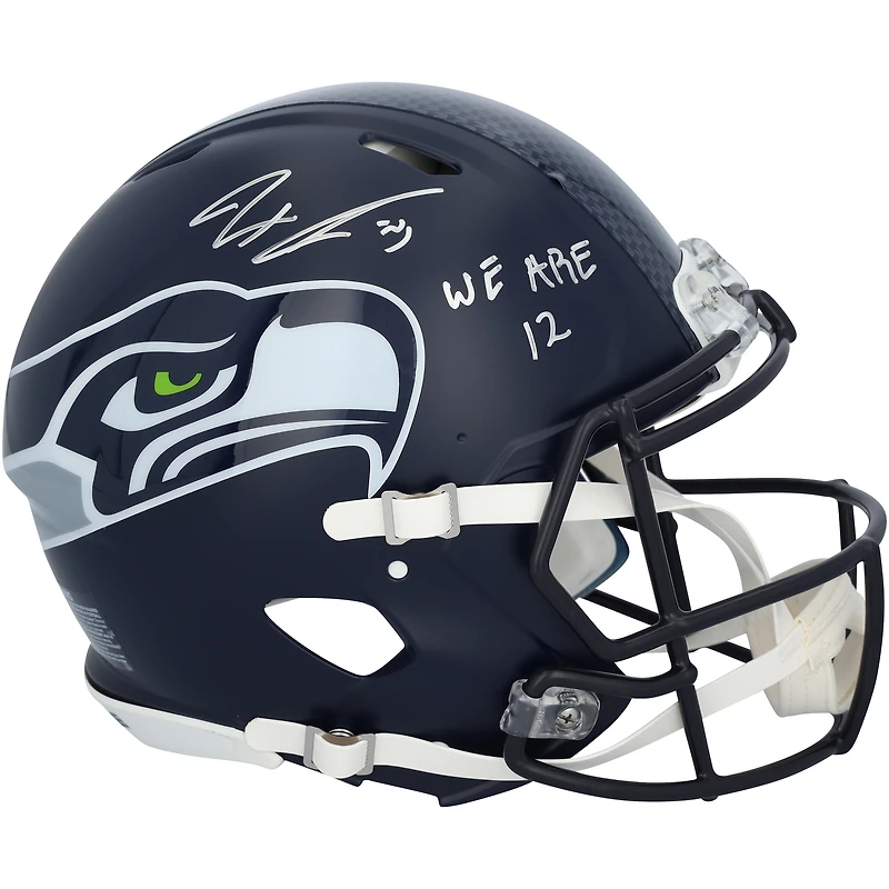 Jaxon Smith-Njigba Seattle Seahawks Autographed Riddell Speed Authentic Helmet with "We Are 12" Inscription