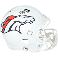 Bo Nix Denver Broncos Autographed Riddell 2024 Alternate Speed Replica Helmet