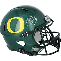 Bo Nix Oregon Ducks Autographed Riddell Speed Replica Helmet