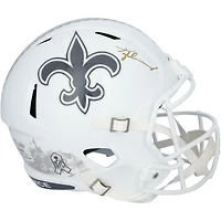 Tyler Shough New Orleans Saints Autographed Riddell 2024 Salute To Service Speed Replica Helmet