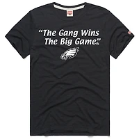 Unisex Homage Charcoal Philadelphia Eagles x It's Always Sunny in Philadelphia The Big Game Tri-Blend T-Shirt