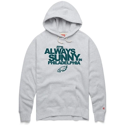 Unisex Homage Ash Philadelphia Eagles x It's Always Sunny in Philadelphia Tri-Blend Hoodie