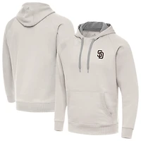 Men's Antigua Cream San Diego Padres Victory Pullover Hoodie