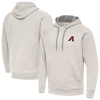 Men's Antigua Cream Arizona Diamondbacks Victory Pullover Hoodie
