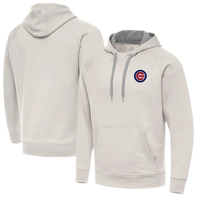 Men's Antigua Cream Chicago Cubs Victory Pullover Hoodie