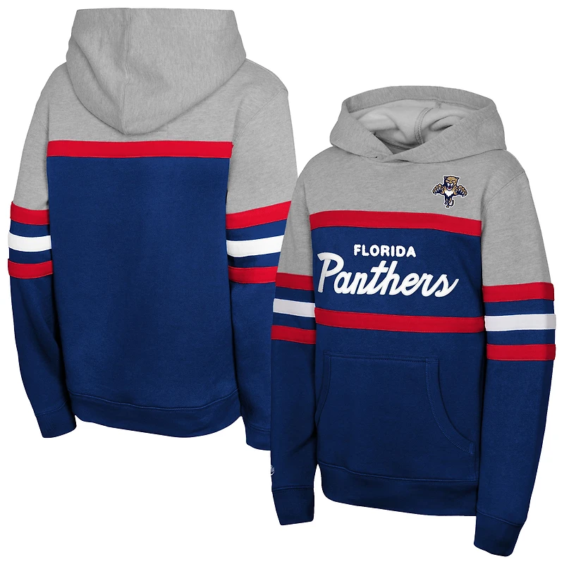 Youth Mitchell & Ness  Navy Florida Panthers Head Coach Hoodie