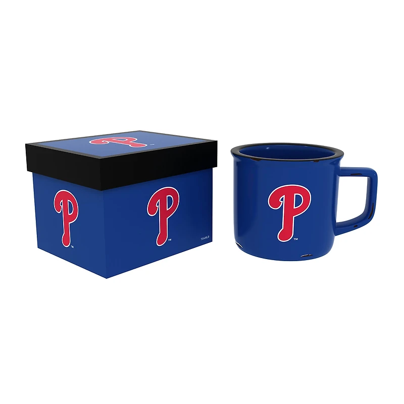 Philadelphia Phillies 14oz. Ceramic Camp Cup with Gift Box