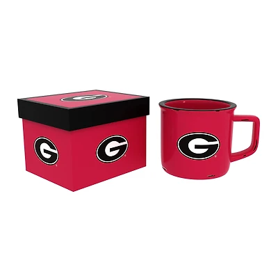 Georgia Bulldogs 14oz. Ceramic Camp Cup with Gift Box