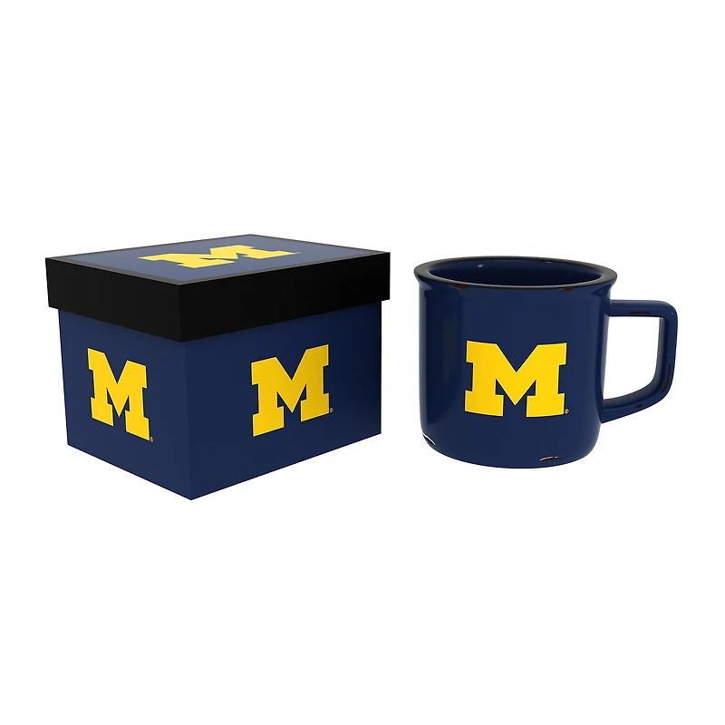 Michigan Wolverines 14oz. Ceramic Camp Cup with Gift Box