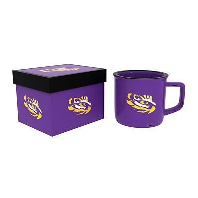 LSU Tigers 14oz. Ceramic Camp Cup with Gift Box