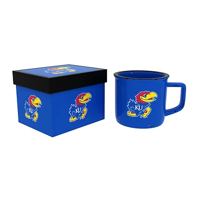 Kansas Jayhawks 14oz. Ceramic Camp Cup with Gift Box