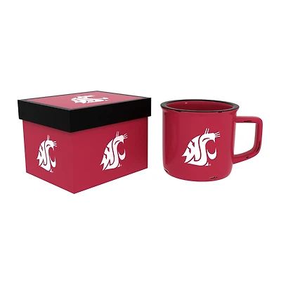 Washington State Cougars 14oz. Ceramic Camp Cup with Gift Box