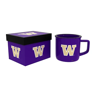 Washington Huskies 14oz. Ceramic Camp Cup with Gift Box