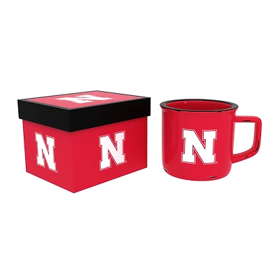 Nebraska Huskers 14oz. Ceramic Camp Cup with Gift Box