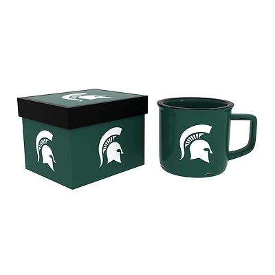 Michigan State Spartans 14oz. Ceramic Camp Cup with Gift Box
