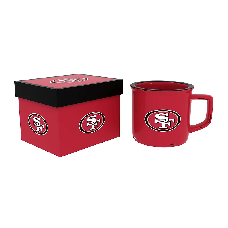 San Francisco 49ers 14oz. Ceramic Camp Cup with Gift Box