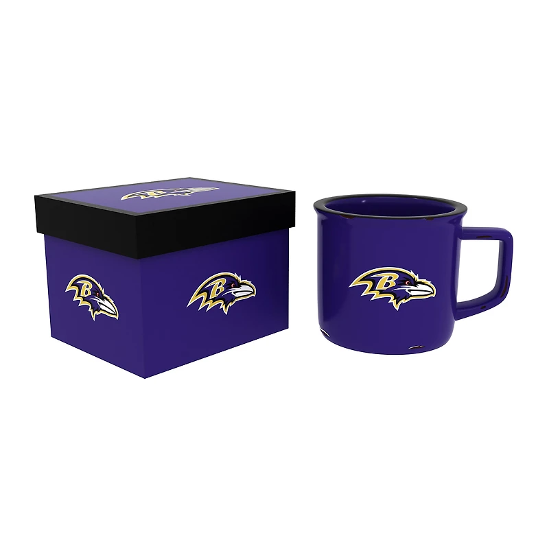 Baltimore Ravens 14oz. Ceramic Camp Cup with Gift Box