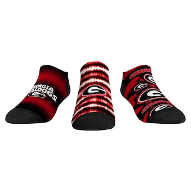 Unisex Rock Em Socks Georgia Bulldogs Make Some Noise Three-Pack Low-Cut Set