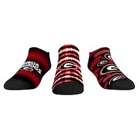 Unisex Rock Em Socks Georgia Bulldogs Make Some Noise Three-Pack Low-Cut Set