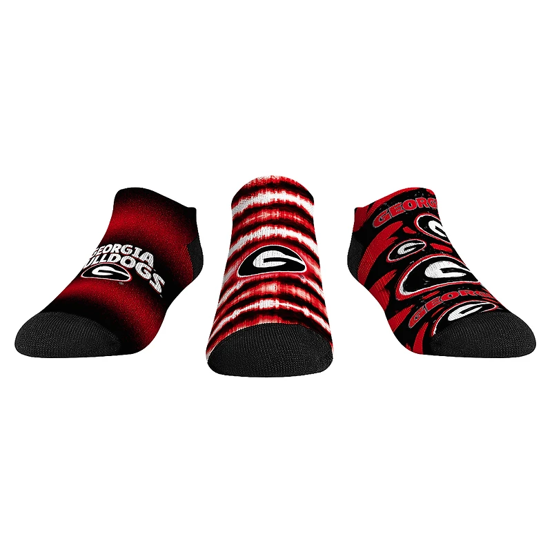 Unisex Rock Em Socks Georgia Bulldogs Make Some Noise Three-Pack Low-Cut Set