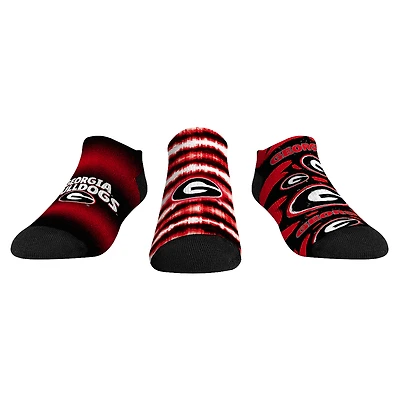 Unisex Rock Em Socks Georgia Bulldogs Make Some Noise Three-Pack Low-Cut Set