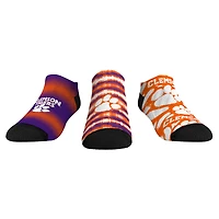 Unisex Rock Em Socks Clemson Tigers Make Some Noise Three-Pack Low-Cut Set