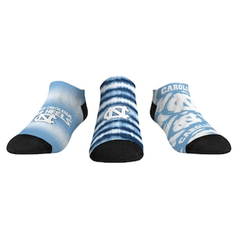 Unisex Rock Em Socks North Carolina Tar Heels Make Some Noise Three-Pack Low-Cut Set