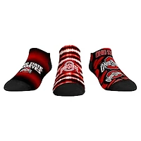 Unisex Rock Em Socks Ohio State Buckeyes Make Some Noise Three-Pack Low-Cut Set