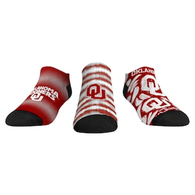 Unisex Rock Em Socks Oklahoma Sooners Make Some Noise Three-Pack Low-Cut Set