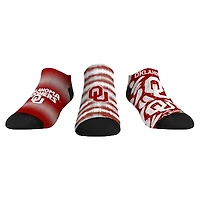 Unisex Rock Em Socks Oklahoma Sooners Make Some Noise Three-Pack Low-Cut Set