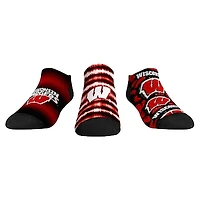 Unisex Rock Em Socks Wisconsin Badgers Make Some Noise Three-Pack Low-Cut Set