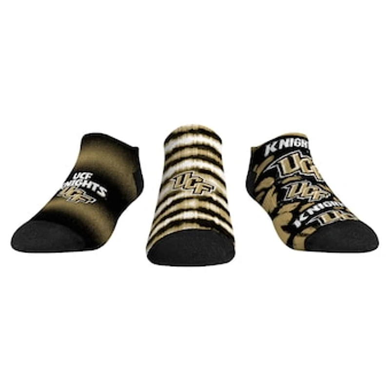 Unisex Rock Em Socks UCF Knights Make Some Noise Three-Pack Low-Cut Set