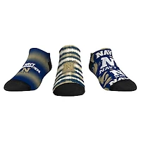 Unisex Rock Em Socks Navy Midshipmen Make Some Noise Three-Pack Low-Cut Set