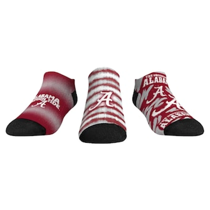 Unisex Rock Em Socks Alabama Crimson Tide Make Some Noise Three-Pack Low-Cut Set