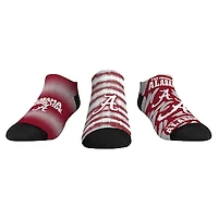 Unisex Rock Em Socks Alabama Crimson Tide Make Some Noise Three-Pack Low-Cut Set