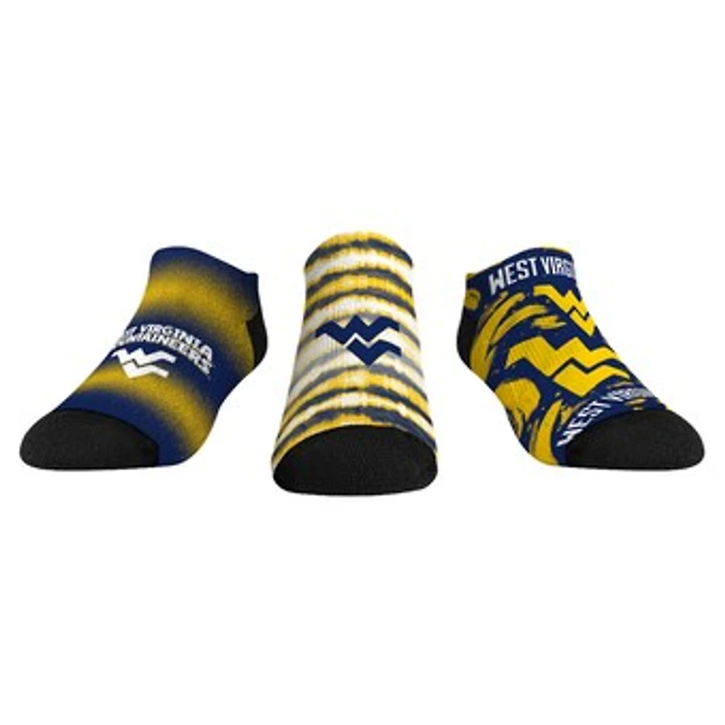 Unisex Rock Em Socks West Virginia Mountaineers Make Some Noise Three-Pack Low-Cut Set