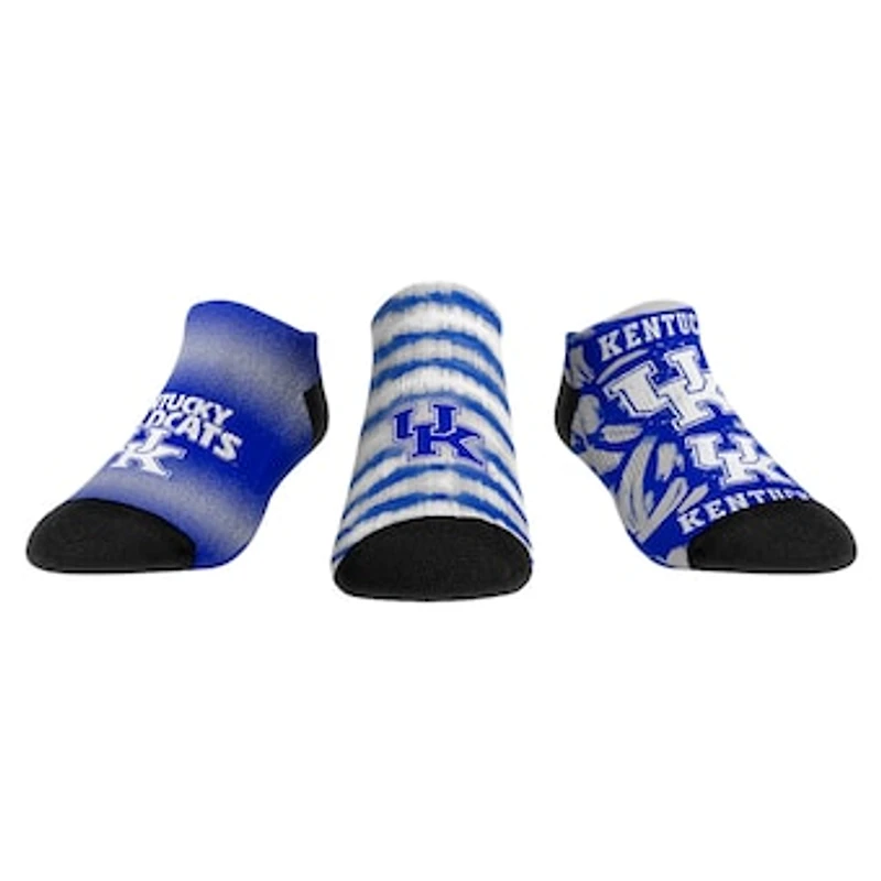 Unisex Rock Em Socks Kentucky Wildcats Make Some Noise Three-Pack Low-Cut Set