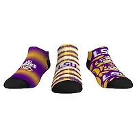 Unisex Rock Em Socks LSU Tigers Make Some Noise Three-Pack Low-Cut Set