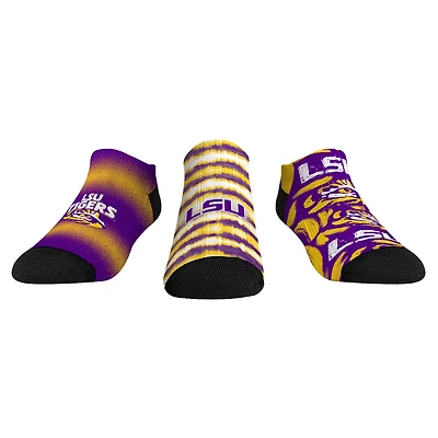 Unisex Rock Em Socks LSU Tigers Make Some Noise Three-Pack Low-Cut Set