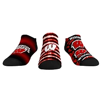 Youth Rock Em Socks Wisconsin Badgers Make Some Noise Three-Pack Low-Cut Socks Set
